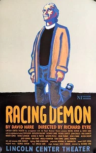 RACING DEMON BROADWAY WINDOW CARD POSTER PAUL GIAMATTI, BRIAN MURRAY 22" X 14" - Picture 1 of 1
