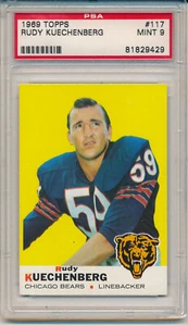 1969 Topps Football Rudy Kuechenberg (Rookie Card) (#117) PSA9 PSA - Picture 1 of 2