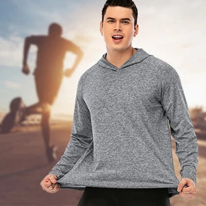 US Men Hooded Sweatshirt Pullover Long Sleeve Cardigan Gym Hoodies T-Shirt S-3XL - Picture 1 of 9