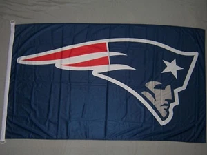 NEW ENGLAND PATRIOTS LOGO WINCRAFT 3x5ft flag superior quality GENUINE NFL Lic - Picture 1 of 3