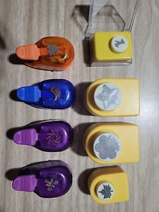 Lot of 8  Paper Punches Dog Star Leaf Flower And More Party Crafts Scrapbook  - Picture 1 of 5