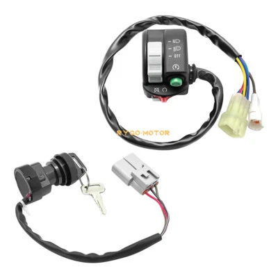 Interruptor de apagado Handabr e interruptor de llave de encendido para Yamaha Kodiak 450 700 2016-2023 Foto 1 de 4