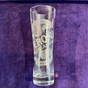 1x Peroni Nastro Azzuro Clear Etched Beer Glasses 300ml Mancave Breweriana AsNew - Picture 1 of 4