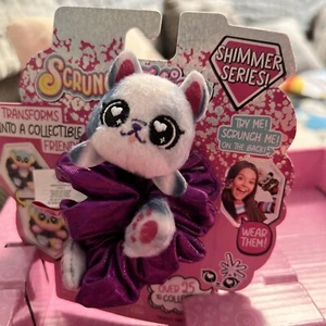 Scrunchmiez Shimmer Series **Couture Cat** Hair Scrunchy or Backpack Clip - Picture 1 of 3