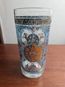 Georges Briard Gold Medallion High Ball Glass - Picture 1 of 11