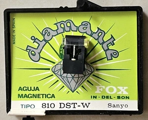 TIRNTABLE NEEDLE SANYO FOX 810 DST-W DIAMANTE ♦️ - Imagen 1 de 3