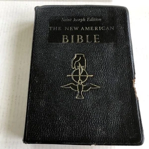VTG The New American Bible St Joseph Edition Large Type Illustrated Catholic Co. - Picture 1 of 9