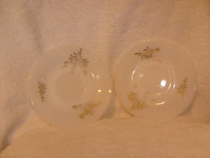 2 Platillos Vintage FEDERAL Golden Glory Blanco con Borde Dorado, A Prueba de Calor - Imagen 1 de 2