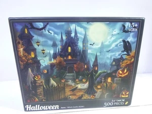 Halloween Puzzle - 500 pcs  "WITCH CASTLE" EASY OR HARD - Picture 1 of 3