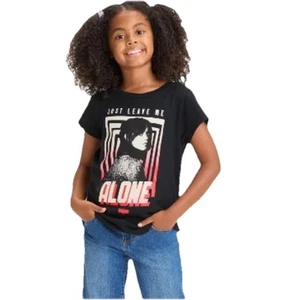 Kids Beetlejuice Leave Me Alone Unisex T-Shirt - Black Size S(6/7) Nwt Wednesday - Picture 1 of 6