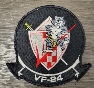 F-14 TOMCAT FIGHTER SQN Shoulder Sleeve Insignia Patch: VF24 Fighting Renegades - Picture 1 of 4