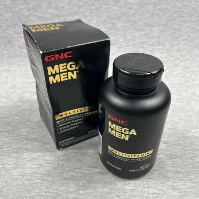 GNC Mega Men 180 Caplets Multivitamin for Men Immune/Energy Support Exp 07/2026 - Image 1 of 4