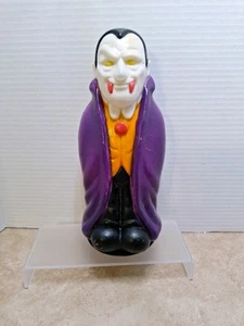 Dracula Vampir 1998 Kunststoff Blasform Halloween Weg Licht Topper 9" Empire - Bild 1 von 10