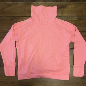 Pink Under Armour Cold Gear Turtleneck Large Sweatshirt (L) w/ Pockets - Picture 1 of 8
