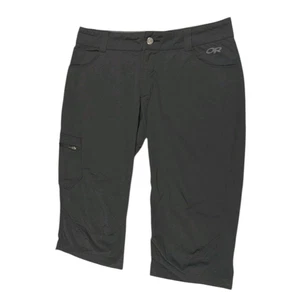 Pantalones capri Outdoor Research Ferrosi para mujer talla 10 negros elásticos senderismo campamento - Imagen 1 de 9