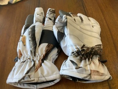 Snow Camo Huntworth Hunting Gloves Waterproof, Fleece 40G Gloves - Sz MEDIUM - Image 1 of 4