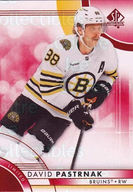 2023-24 SP Authentic Limited Red #76 David Pastrnak - Image 1 of 1