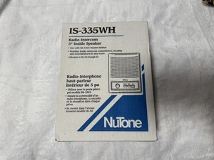 NEW SEALED NUTONE IS-335WH RADIO INTERCOM 5" INSIDE SPEAKER IS-335 - Picture 1 of 6