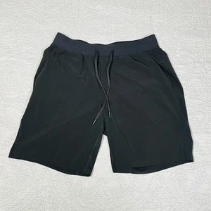 Lululemon T.H.E. Short Linerless Black Activewear Elastic Waist Mens Large - Picture 1 of 8