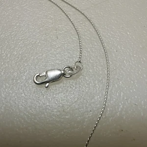 925 Sterling Silber 1mm Schlangenkette Karabinerverschluss 18" lang, Twist Style - Bild 1 von 3