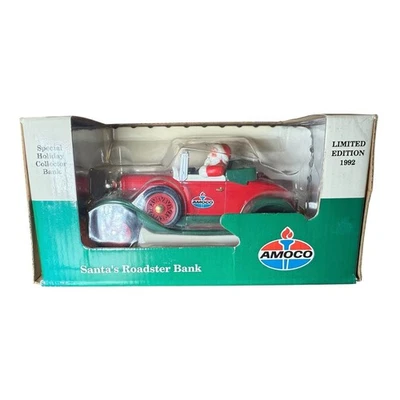 Spec-Cast Santa's 1929 Modelo A Roadster Bank Edición Limitada 1992 Amoco Die Cast Foto 1 de 4