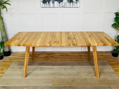 6-8 Seater OAKLEE Extendable Dining Table Natural Oak, Oak Furnitureland - Image 1 of 4