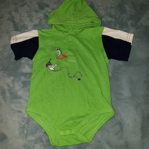 Dr. Seuss 24 Months Lime Green Eggs Ham Unisex Baby Bodysuit One Piece hoodie - Picture 1 of 4