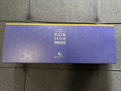 USpicy Hair Straightener Brush with FREE Heat Resistant Glove Hair Straightening - Image 1 of 3