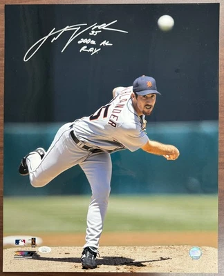 Justin Verlander Signed Autographed Inscribed 16x20 Photo AL ROY JSA - Image 1 of 4