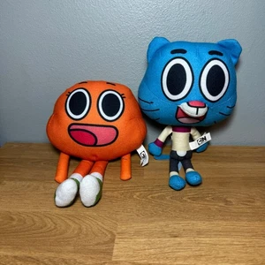 Cartoon Network The Amazing World Of Gumball ToyFactory Gumball Darwin Plush Set - Picture 1 of 6
