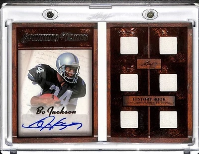 2025 Leaf History Book Bo Jackson Spinning Yarns 球衣亲笔签名小册子 #03/25 — 第 1/2 张图片