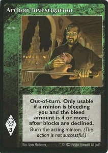 Archon Investigation - Master - Vampire VTES - Picture 1 of 13
