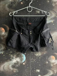 Y-3 Yohji Yamamoto Adidas Women’s Avant garde Shorts Black Size L Zipper Pocket - Picture 1 of 8