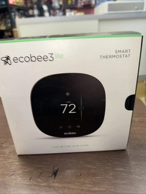 ecobee3 lite Smart Thermostat - Black EB-STATE3LT-02 New - Image 1 of 4