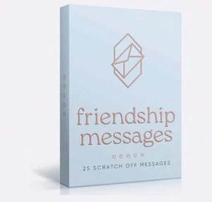 Regalo de amistad para tu mejor amigo 25 mensajes rasguños preescritos regalo nuevo en paquete - Imagen 1 de 8
