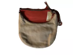 Borsa a tracolla Michael Kors con zip media - colore bisque - Foto 1 di 6