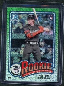 2024 Bowman Mega Heston Kjerstad Mojo Refractor Rookie of the Year Favorites - Picture 1 of 2