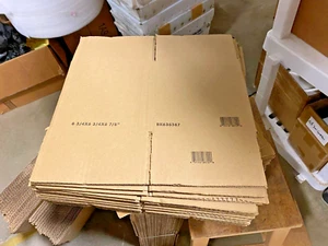 6.75 x6.75x6.8 Boxes Shipping Packing Mailing Medium Size Corrugated Carton 15PC - Picture 1 of 3