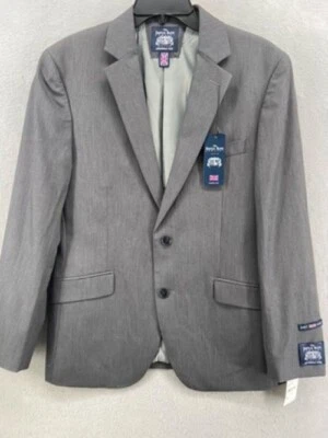 NWT The Savile Row Company Blazer Jacket Mens Sz 40S Gray Heather Single Breast - Image 1 of 4