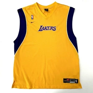 Los Angeles Lakers Vintage NIKE TEAM Trikot gelb genäht Gr. XL Dri Fit - Bild 1 von 11