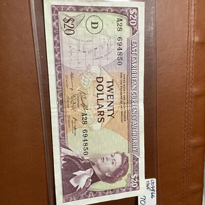 east caribbean 20$ 1965 003866-49c - Picture 1 of 5