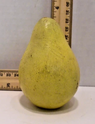 Vintage Carved Italian Stone Marble Alabaster Pear - Image 1 of 4