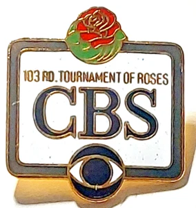 Rosenparade 1992 CBS Sendung 103. Turnier der Rosen Anstecknadel - Bild 1 von 2