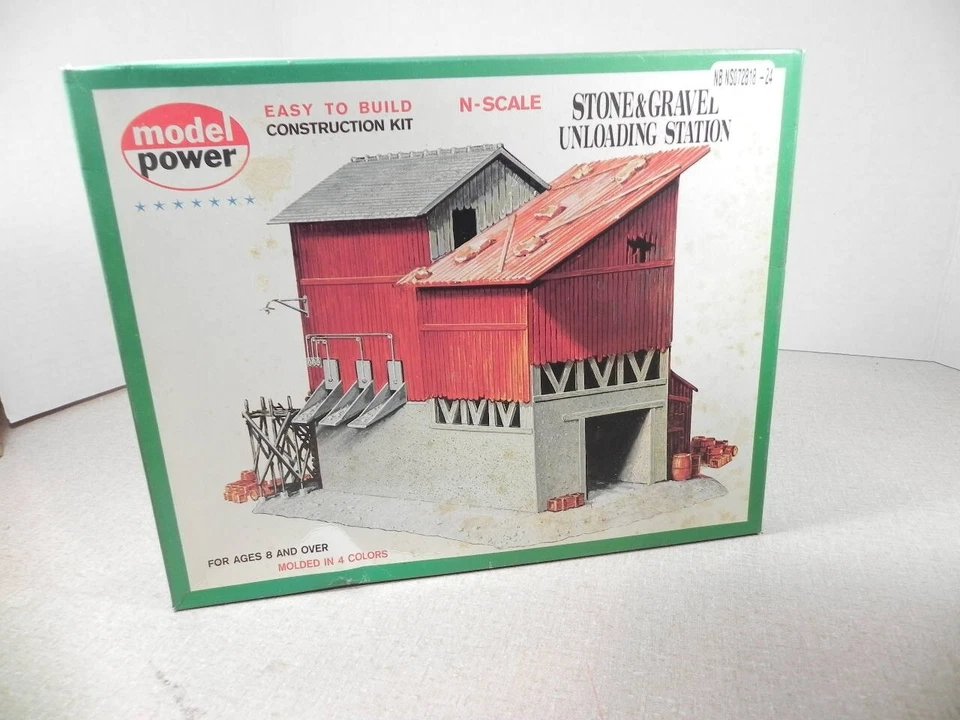 N SCALE MODEL POWER  U/A"STONE/GRAVEL UNLOADING STATION" PLASTIC MODEL KIT#1518 - Image 1 of 1