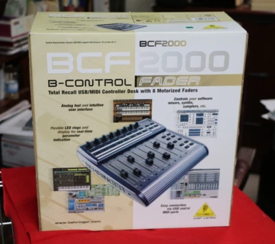 Controlador USB/MIDI Behringer B-Control Fader BCF2000 Total-Recall NUEVO Foto 1 de 4