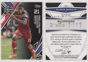 2015 Topps MLS 24 Under 24 Black /10 Olmes Garcia #174