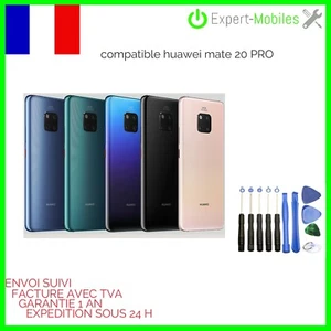 Vitre arrière Huawei MATE 20 PRO LYA-L29 + lentille camera + adhésif - Photo 1 sur 10