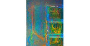 Abstract Original Art Print Reproduction Caroline Grace Studio 8x10 matted - Picture 1 of 4