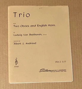 TRIO - For Two Oboes and English Horn by Ludwig Van Beethoven Op. 87 - Picture 1 of 6