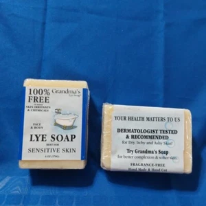 Grandma's Pure & Natural Lye Soap 6oz No Fragrance Bar Soap (QTY 2 pack) - Picture 1 of 3